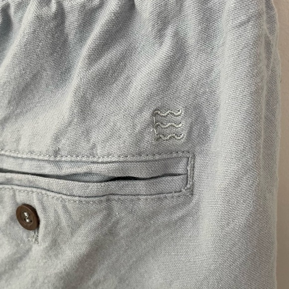 Free Fly Stretch Canvas Shorts Bamboo Cotton Sz Large Bay Blue Casual Coastal 13 - Picture 10 of 11